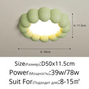 LED Cream Nordic Flower Ceiling Light for Bedroom and Bathroom by Ljojo