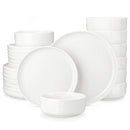 Ljojo 12/24 Piece Ceramic Dinnerware Set for 4 with Plates and Bowls