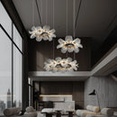 Ljojo Luxury Duplex Staircase Chandelier Designer French Flowers Pendant Light