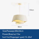 Cream Fabric Chandelier For Bedroom: Romantic Nordic Lighting by Ljojo