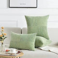 Corduroy Boho Throw Pillow Covers 18x18 Inch for Home Decor - Ljojo