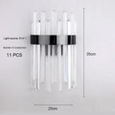 LED Wall Lamp Crystal Wall Light Modern Nordic Sconces Home Decor for Living Room by Ljojo