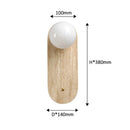 Japanese Wabi Sabi Natural Stone Wall Sconce for Bedroom & Living Room by Ljojo