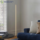 Modern Industrial Retro LED Floor Lamp by Ljojo: Long Line Art Creative Indoor Lighting