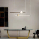 Ljojo Minimalist Modern Art Line Chandelier for Restaurant and Exhibition Hall