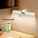 LED Hanging Desk Lamp Magnetic Clock USB Rechargeable Stepless Dimming Night Light by Ljojo