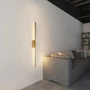 Ljojo Linear Tube LED Wall Lamp Black Gold Sconce