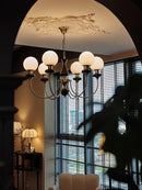 Ljojo Retro Medieval Chandelier American Vintage Rustic Pendant Light Fixture