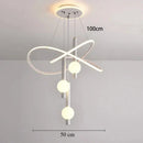 Ljojo LED Light Chandelier Dimmable Decorative Ball for Living Room, Bedroom & Dining Room