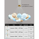 Ljojo Magic Bean Nordic Cream Chandelier - Modern Bedroom Lighting