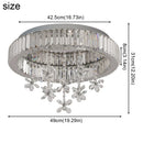 Crystal LED Ceiling Chandelier Modern Pendant Light Luxury Home Decor Ljojo Fixtures Plafonnier Lustre