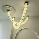 Nordic Style Acrylic Ball LED Pendant Light Chandelier for Home Decor by Ljojo