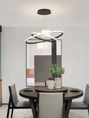 Ljojo LED Chandelier for Living Room Kitchen Indoor Lighting - Modern White Lustres Chandeliers