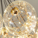 Nordic Starlit Sky Glass Ceiling Chandelier for Child Bedroom Dining Room by Ljojo