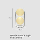 Ljojo Metal Acrylic Ball Rack LED Floor Lamp for Bedroom Home Decoration Chandelier