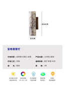 Italian Design LED E27 Marble Wall Lamp Minimalist Modern Living Room Bedroom Bedside by Ljojo