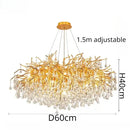 Gold Crystal Chandelier Modern Luxury for Dining Living Room - Ljojo