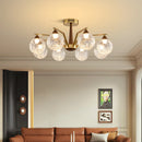 Modern LED Glass Ball Chandelier Pendant Light for Home Decor by Ljojo