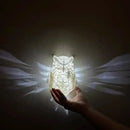 Eagle Owl Light Projection 3D Printed Night Light LED Wall Lamp by Ljojo