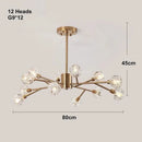 European Gold Chrome Branches K9 Crystal Chandelier Ceiling Light Fixture Ljojo