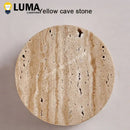 Ljojo Wabi-Sabi Yellow Travertine Stone LED Wall Sconce Lamp For Bedroom Aisle Stair