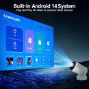 Ljojo™ 4K 720P WiFi 6 Android Projector 8000 Lumens 5W Speaker BT5.0