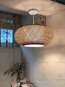Bamboo Chandelier Pendant Light - Traditional Southeast Asian Style for Tea Room Decor by Ljojo
