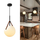 Ljojo Glass Ball Pendant Lamp Designer Led Chandelier for Dining Room Kitchen Island