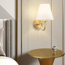 LED Modern Wall Lamp Indoor Lighting Nordic E27 Fabric Retro Wall Lamp Bedroom Bedside Ljojo