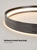 Ljojo Luxury Electroplated Circular Hall Light: Modern, Simple, Atmospheric Pendant