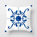 Blue Pattern Cushion Cover 45*45cm Pillowcase for Bedroom Sofa Home Decor by Ljojo