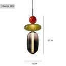 Italian Colored Glass Candy LED Pendant Light Fixture for Kitchen by Ljojo