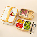 Ljojo Stainless Steel Lunch Box with Compartments - Large Capacity Bento Box