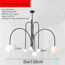 Nordic Minimalist Cream Ball Chandelier | LED Pendant Lights for Home Decor by Ljojo
