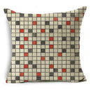 Ljojo Mandala Graffiti Cushion Cover 45x45cm Linen Pillow Case for Sofa Bed Decor