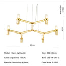 Nordic LED Pendant Light Fixture for Living Room | Ljojo Elegant Chandelier for Home Decor