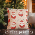 Christmas Santa Patterns Pillow Covers by Ljojo: Sofa, Bedroom, Car, Decor Cushion Cover