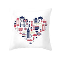 Ljojo London Cushion Cover: British Style Sofa Decor, Home Party Decoration Pillow Case