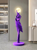 Ljojo Modern Art Floor Lamp Humanoid Sculpture LED Lighting for Living Room Atmosphere