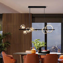 Modern LED Ceiling Chandelier Black for Kitchen Table Dining Room - Ljojo