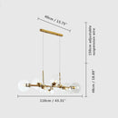 Ljojo LED Glass Pendant Light: Minimalist Nordic Design for Living Room and Bedroom