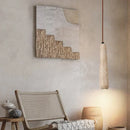 Ljojo Japanese Wabi-sabi Style Stone Art Pendant Chandelier - Bedroom Decor Lighting