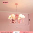 Pink Cradle Shaped LED Pendant Light Chandelier for Children's Bedroom by Ljojo