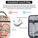 Ljojo Mickey Mouse Insulated Lunch Bag - Portable Thermal Cooler for Kids
