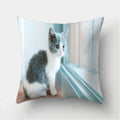 Cute Cat Print Cushion Cover for Sofa Decor by Ljojo
