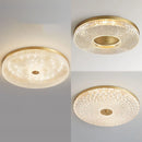 Ljojo Light Luxury LED Round Acrylic Ceiling Lamp for Bedroom Living Room