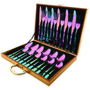 Ljojo 24pc Stainless Steel Dinnerware Cutlery Set in Gift Box
