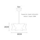 Designer Silk Pendant Lamp: Elegant Living Room Lighting by Ljojo