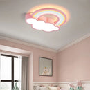 Ljojo Cartoon Rainbow Cloud Ceiling Light for Children's Bedroom - Princess Room Lighting Fixtures