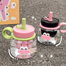 Ljojo 1000ml Cute Tea Infuser Bottle with Handle - Sport Gym Travel Drink Bottle